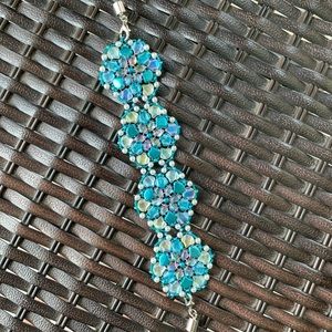 Gorgeous handcrafted Czech Republic glass bead bracelet.